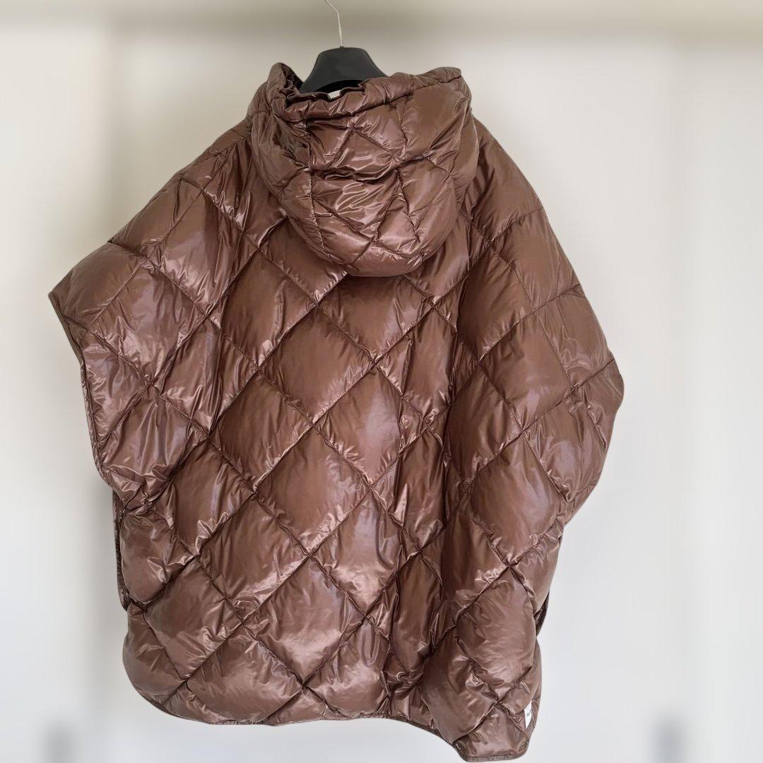 未使用級 Max Mara albi キルティングケープキルティングポンチョL