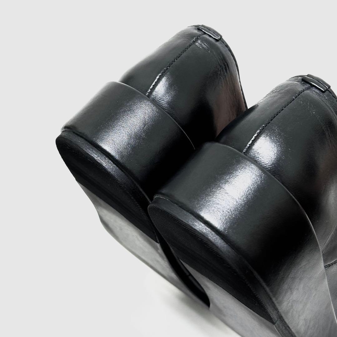 ■美品 サヤ SAYA レースアップシューズ 23.5 37 ローファー 黒