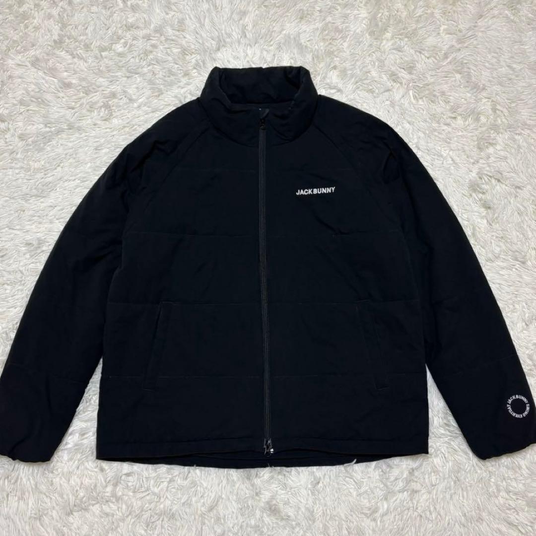 【ジャックバニー】ゴルフウェア 2way ダウンジャケット ベスト　黒　LL