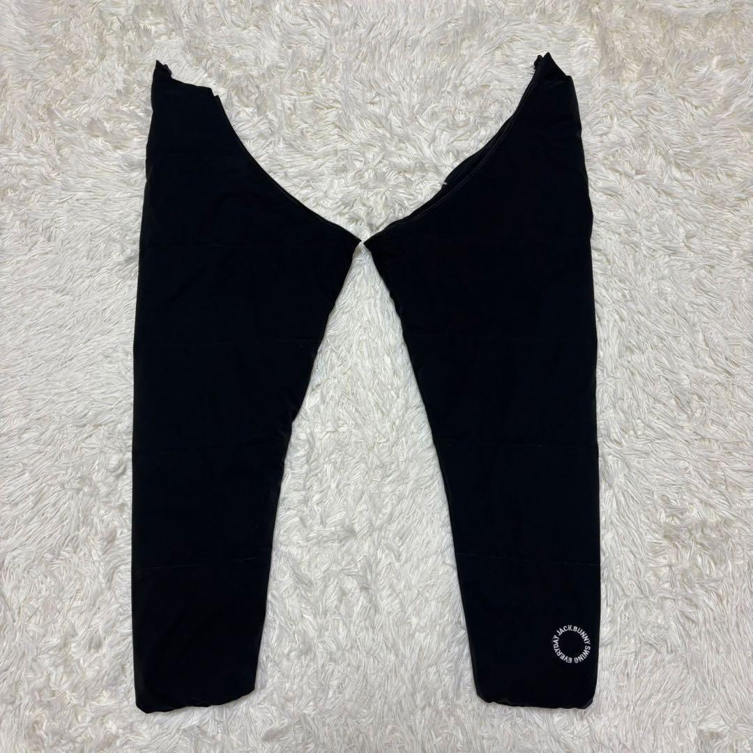 【ジャックバニー】ゴルフウェア 2way ダウンジャケット ベスト　黒　LL