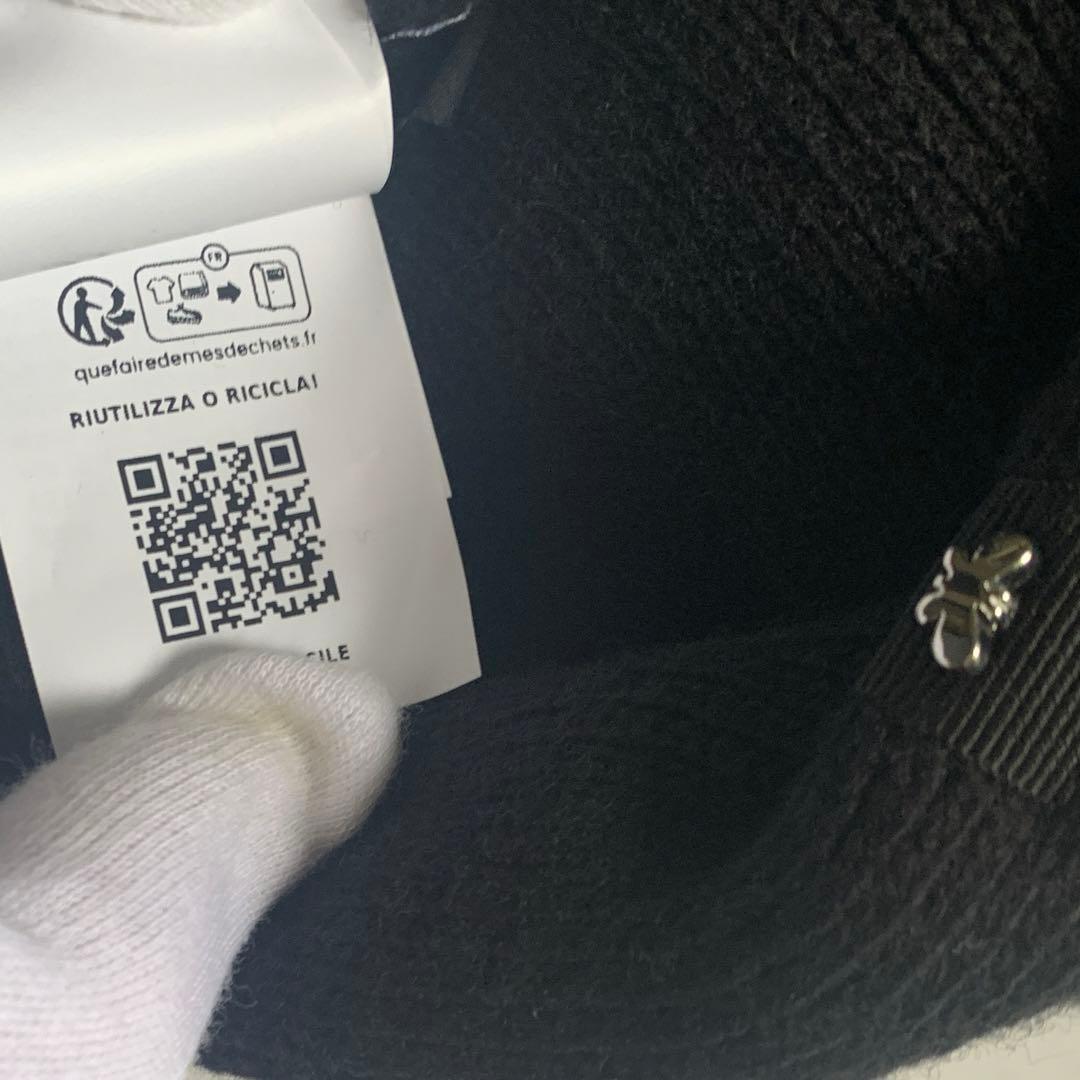 《新品》WEEKEND MaxMara 可愛い　ニットベレー帽ブラックイタリア製