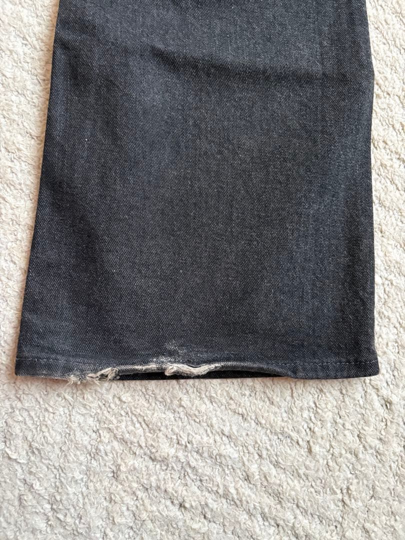 バックボーンWrangler ×Back Boneブーツカットフレアデニム黒　M