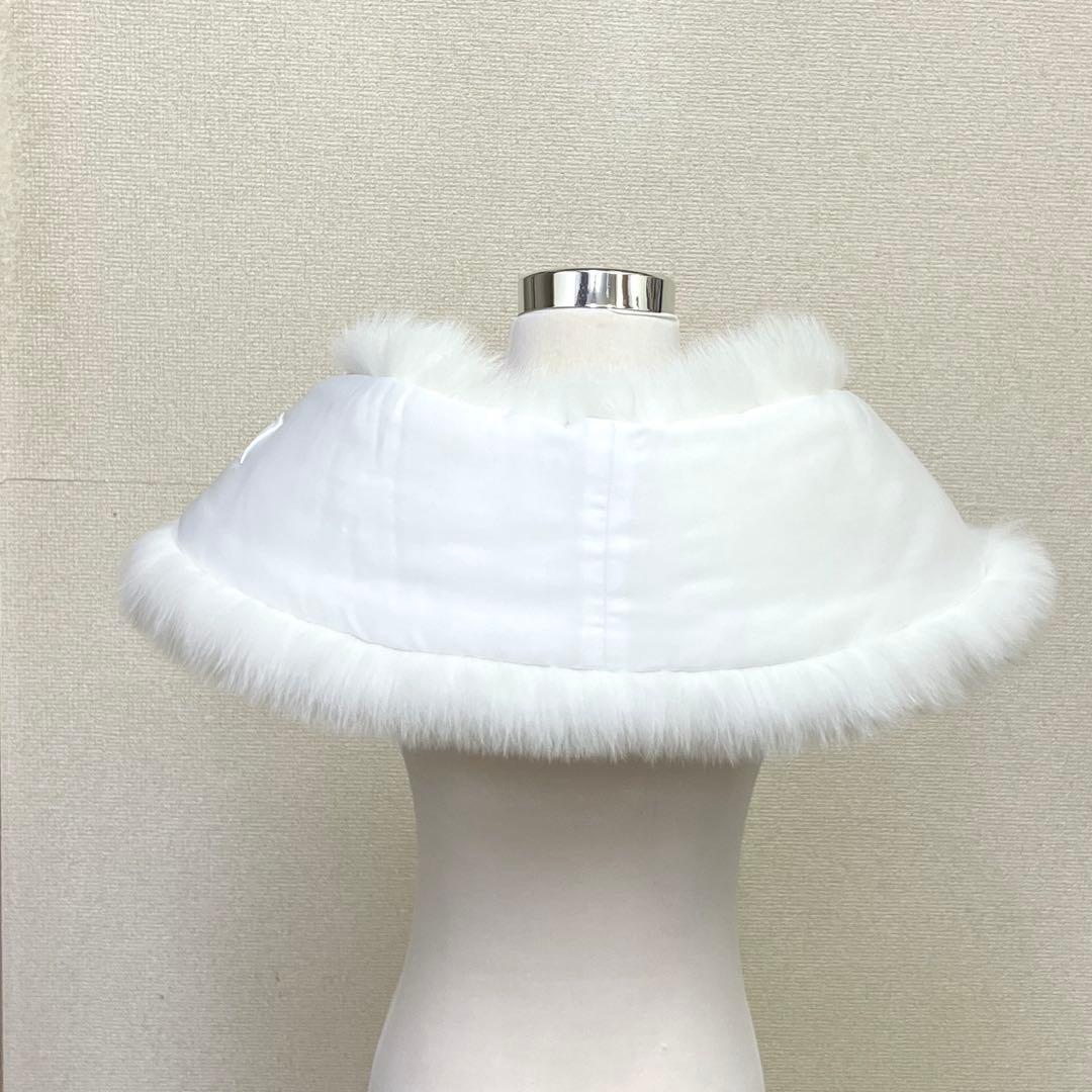 《未使用》SAGA ザカフォックス　シャドーフォックス　ショール　白　S26