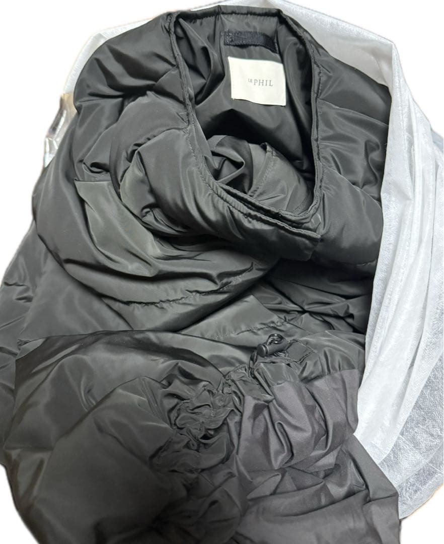 LE PHIL ダウンコート パッフィーダウンケープ ポンチョ フェザー