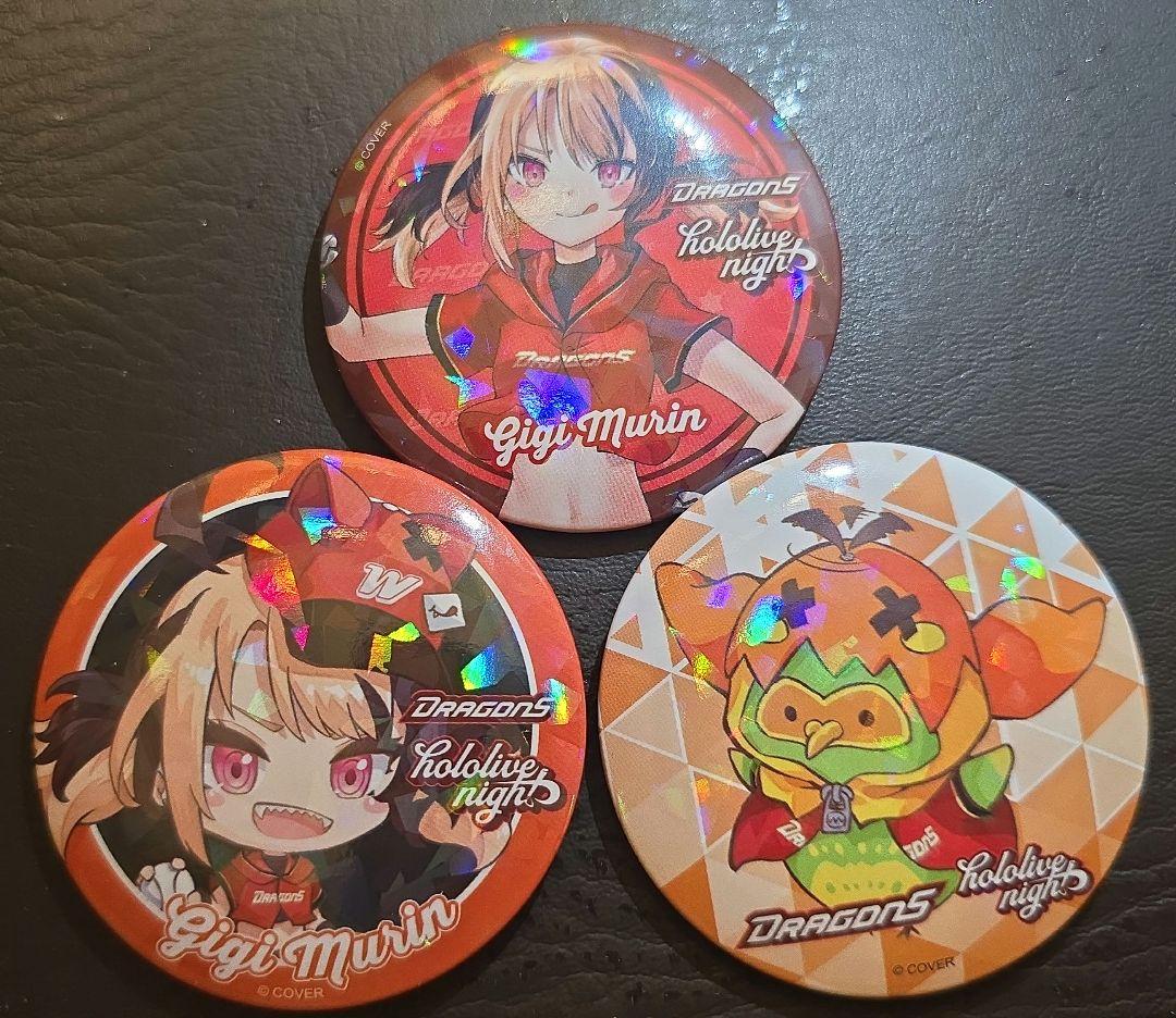 ホロライブ 味全龍 台湾 缶バッジ ジジムリン ポポ - メルカリ