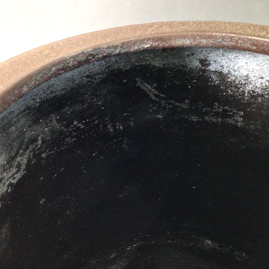 Ｓ１２４　茶釜　『釜師　菊地正直造』『南鐐摘み』『竹紋』『肩衝釜』　共箱　茶道具