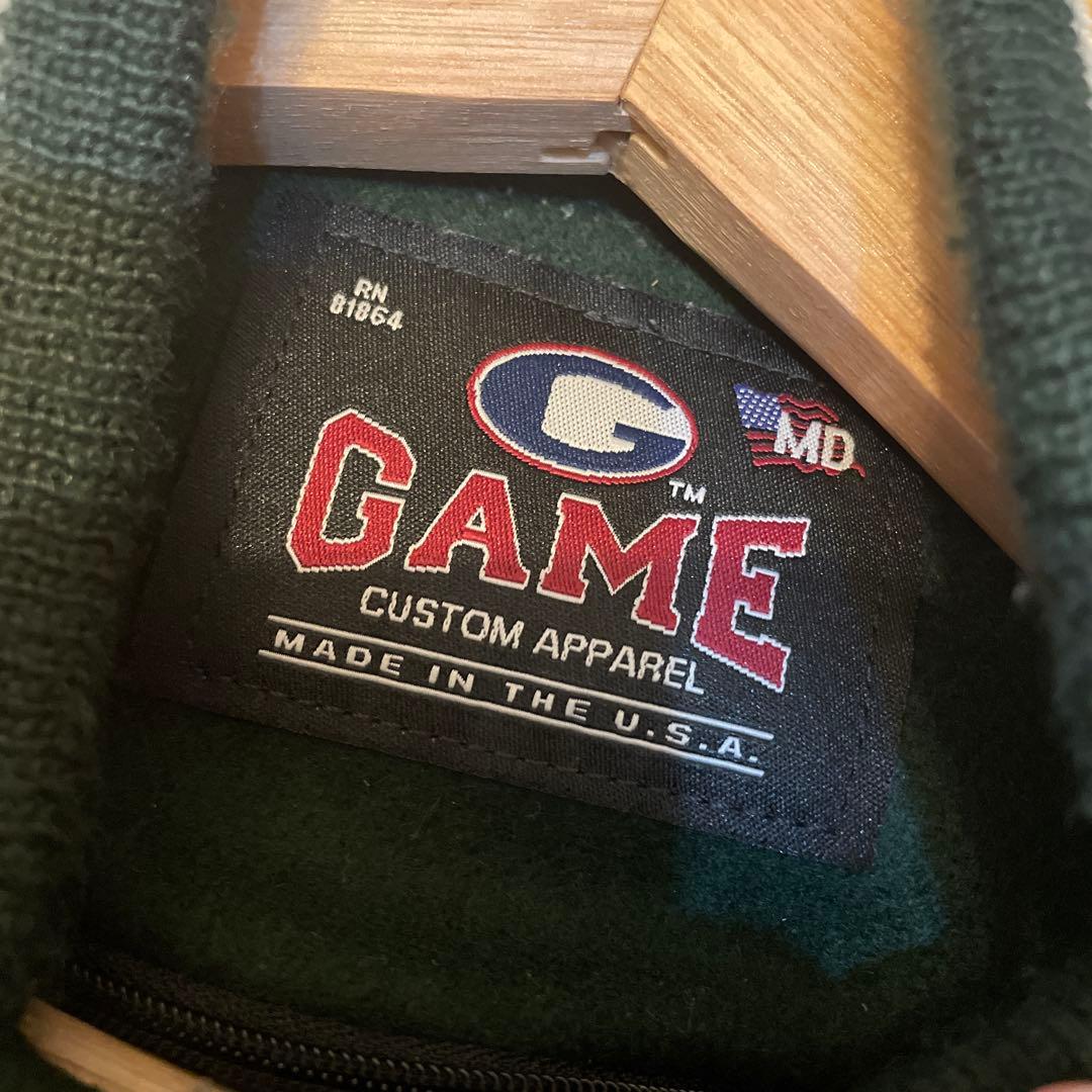 最終値下げ！GAMESports wearスタジャン Mサイズグリーン/イエロー