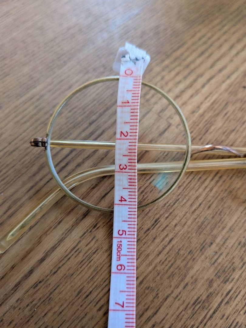 クリアイエローメガネ ラウンド