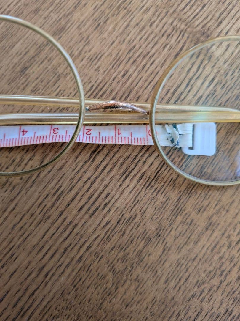 クリアイエローメガネ ラウンド