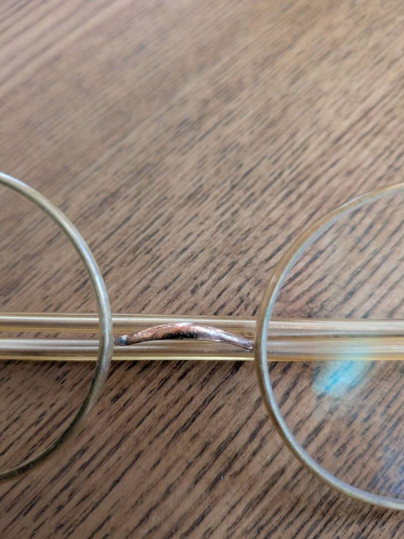 クリアイエローメガネ ラウンド