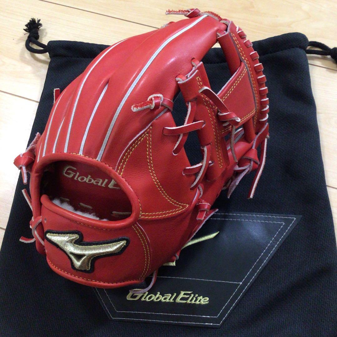 ミズノ Global Elite 硬式グローブ ラディッシュ タグ付き　サイズ9