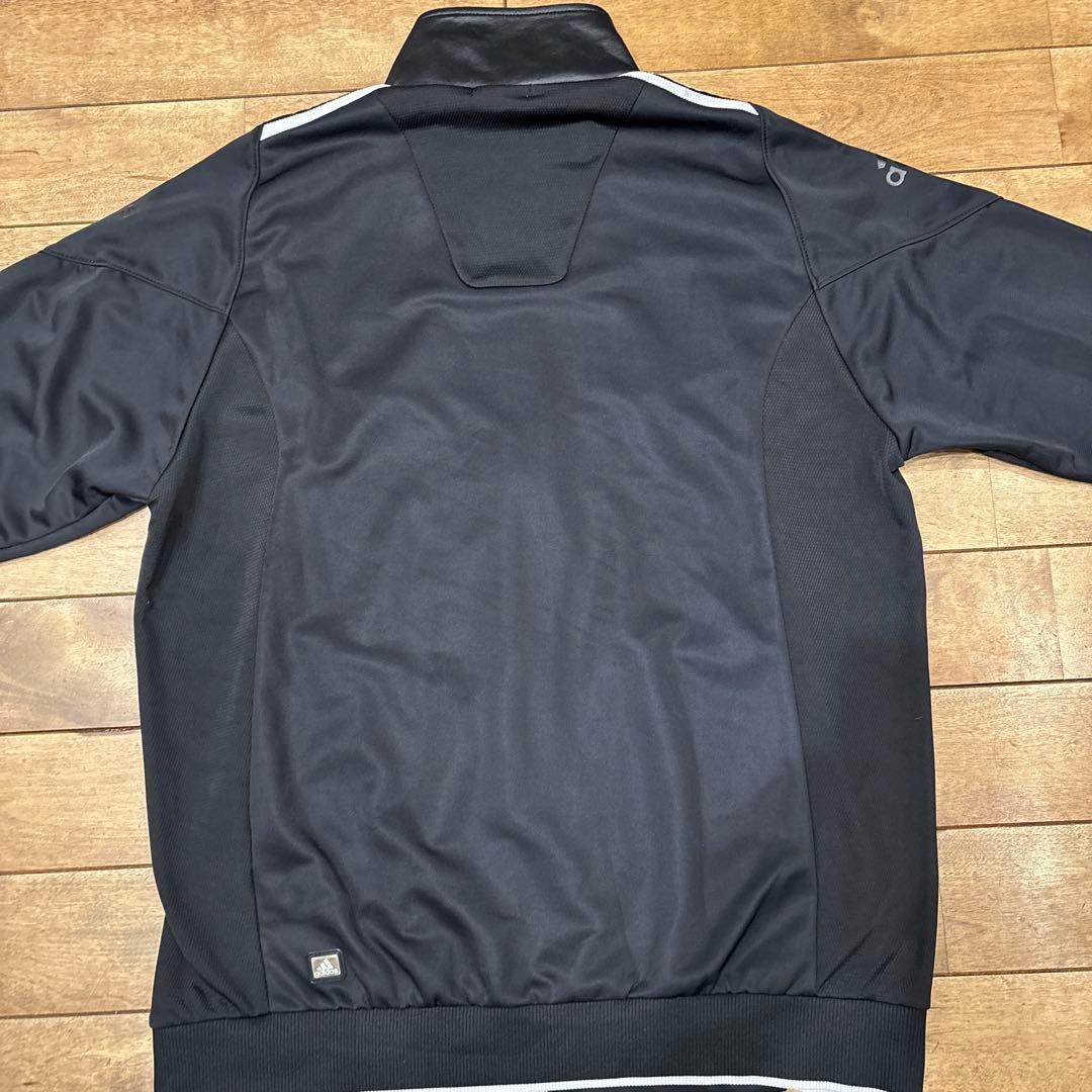 【極美品】アディダス ジャージ上下 セットアップ ジップアップ レザー調 O