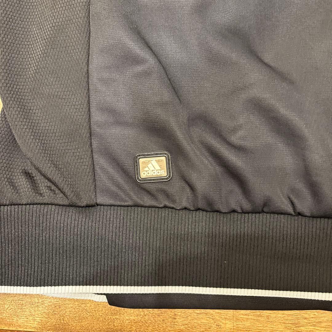 【極美品】アディダス ジャージ上下 セットアップ ジップアップ レザー調 O