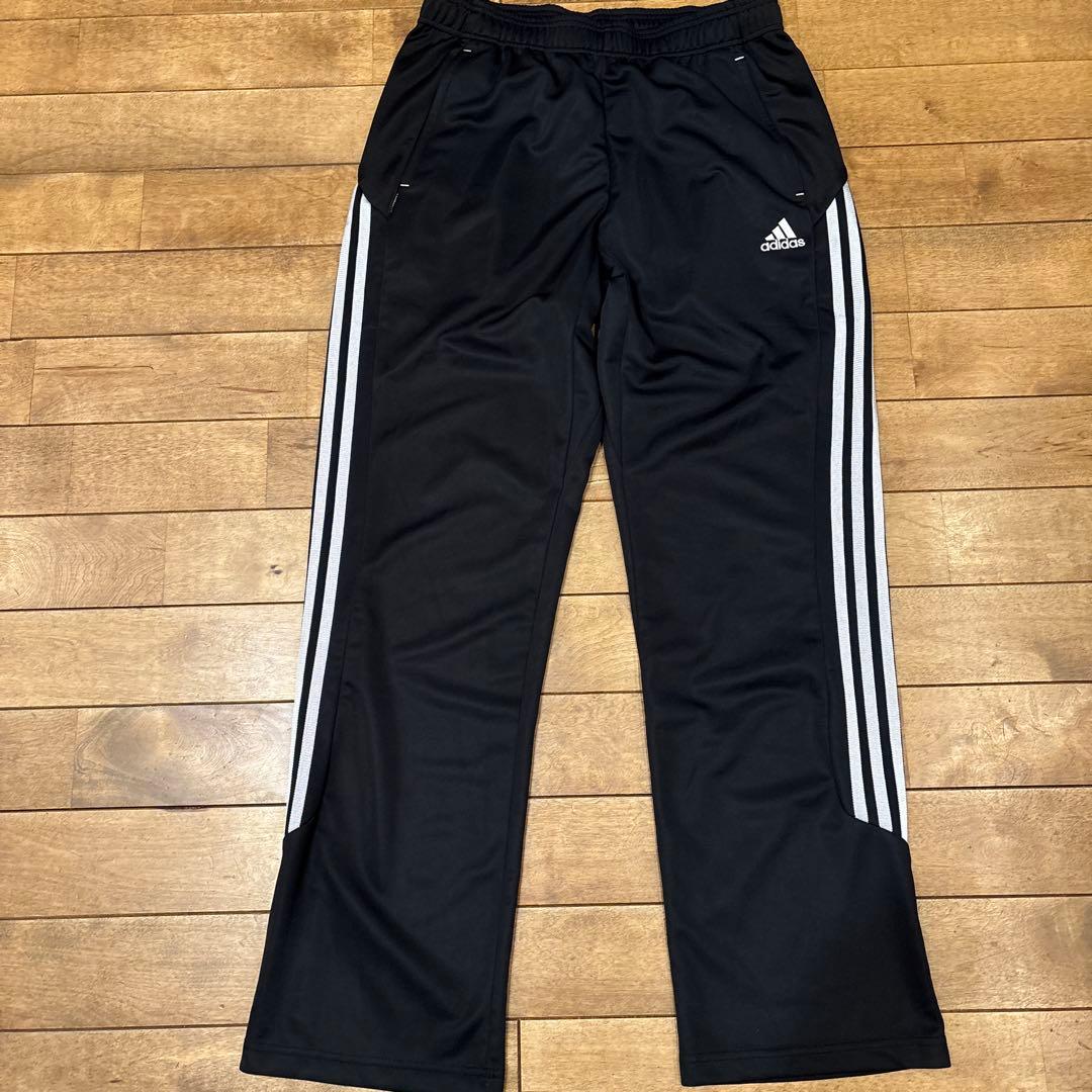 【極美品】アディダス ジャージ上下 セットアップ ジップアップ レザー調 O