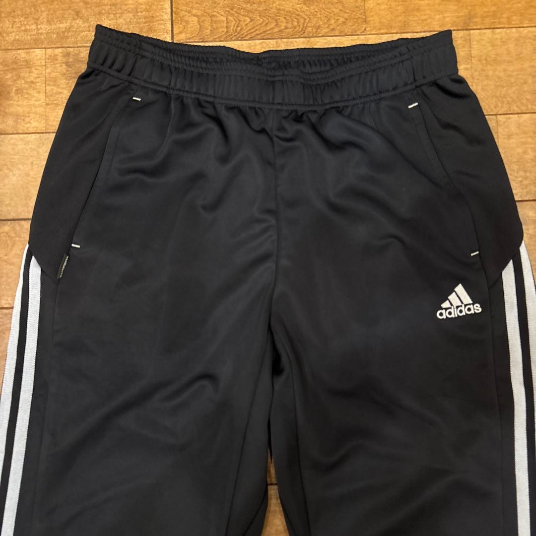 【極美品】アディダス ジャージ上下 セットアップ ジップアップ レザー調 O