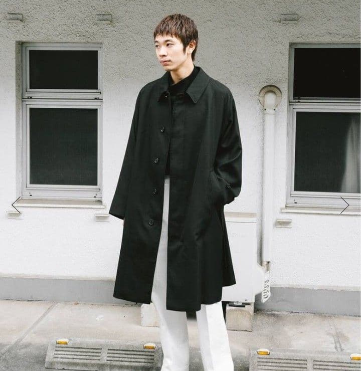 【LE / エルイー】ウール バルカラー コート