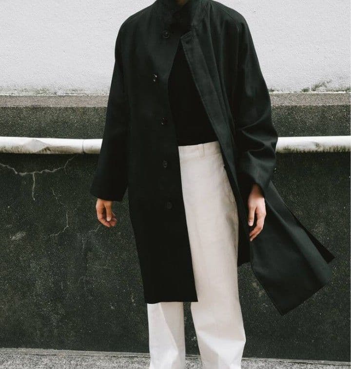 【LE / エルイー】ウール バルカラー コート