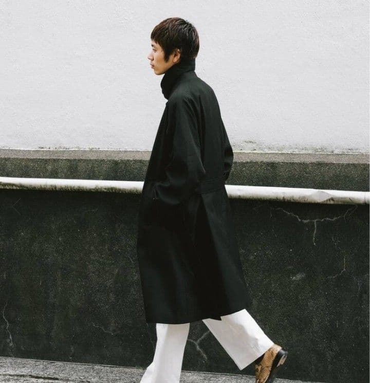 【LE / エルイー】ウール バルカラー コート