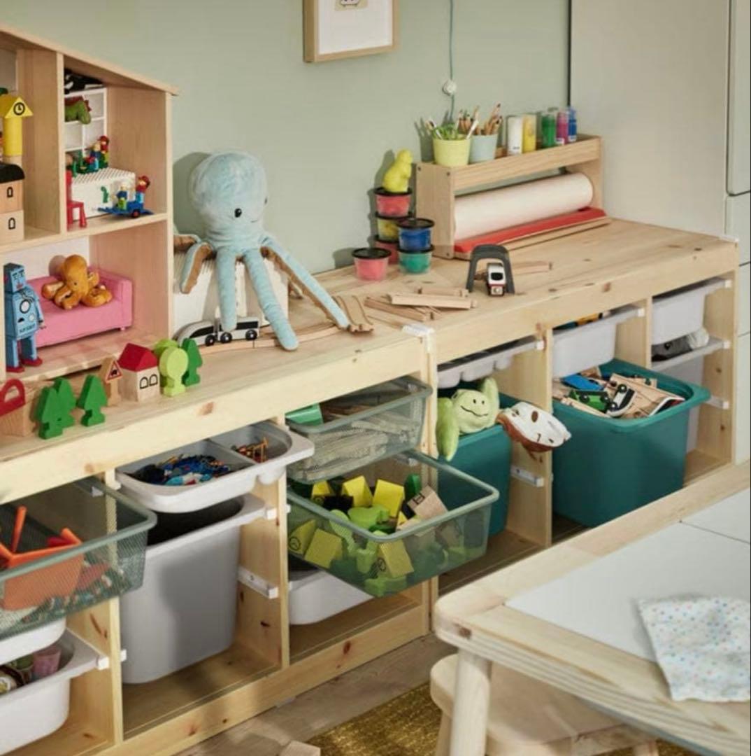 【送料込 】IKEA イケア　トロファスト　収納ボックス　収納コンビネーション