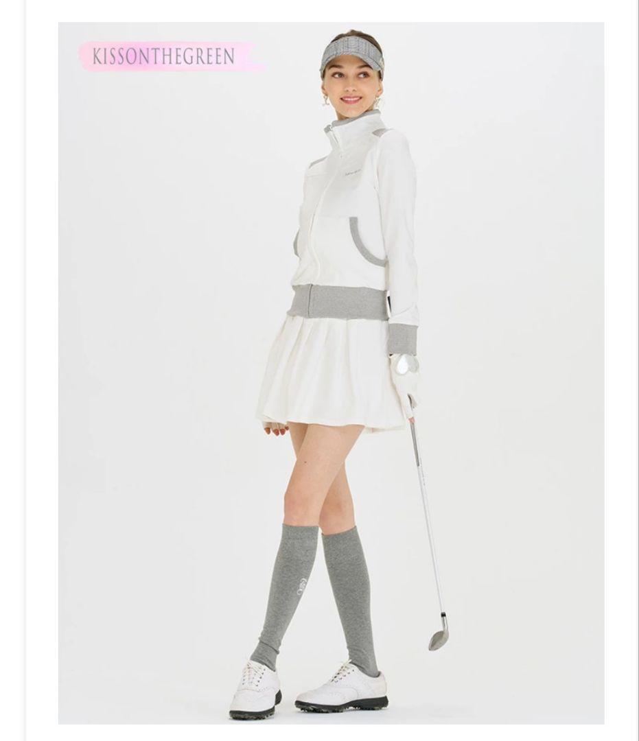 KISSONTHEGREEN ゴルフウェア M ブルゾン＆スカート セット 白