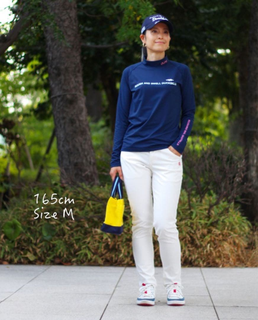 [新品]Routh&Swell Lサイズ　Antonioネイビーストレッチパンツ