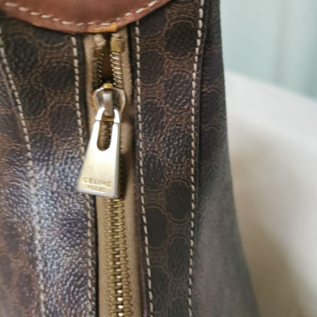 セリーヌ ショルダーバッグ PVC レザー サークル金具 マカダム