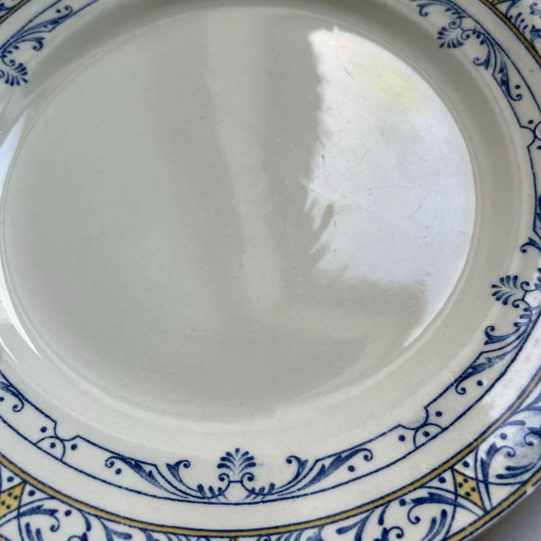 フランスアンティーク　クレイユモントロー　コルベール　ディナープレート