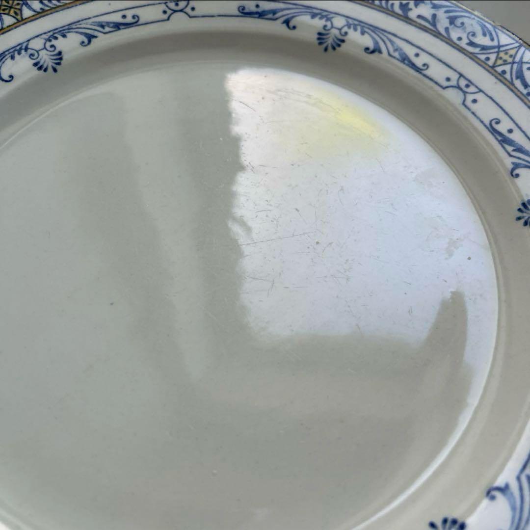 フランスアンティーク　クレイユモントロー　コルベール　ディナープレート