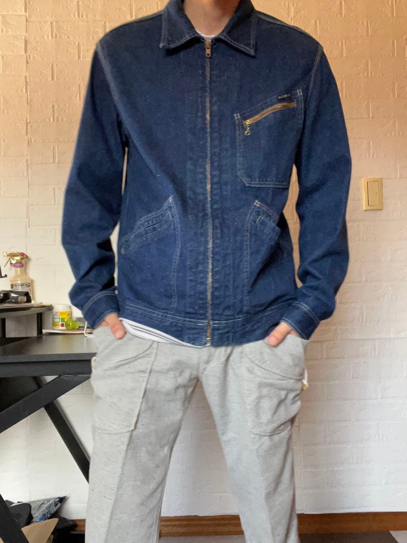ブルーブルー 91-b デニムジップアップジャケット XL 4 日本製 LEE