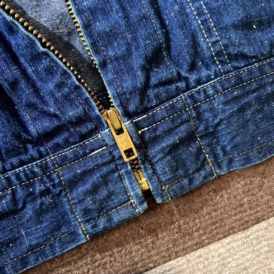 ブルーブルー 91-b デニムジップアップジャケット XL 4 日本製 LEE