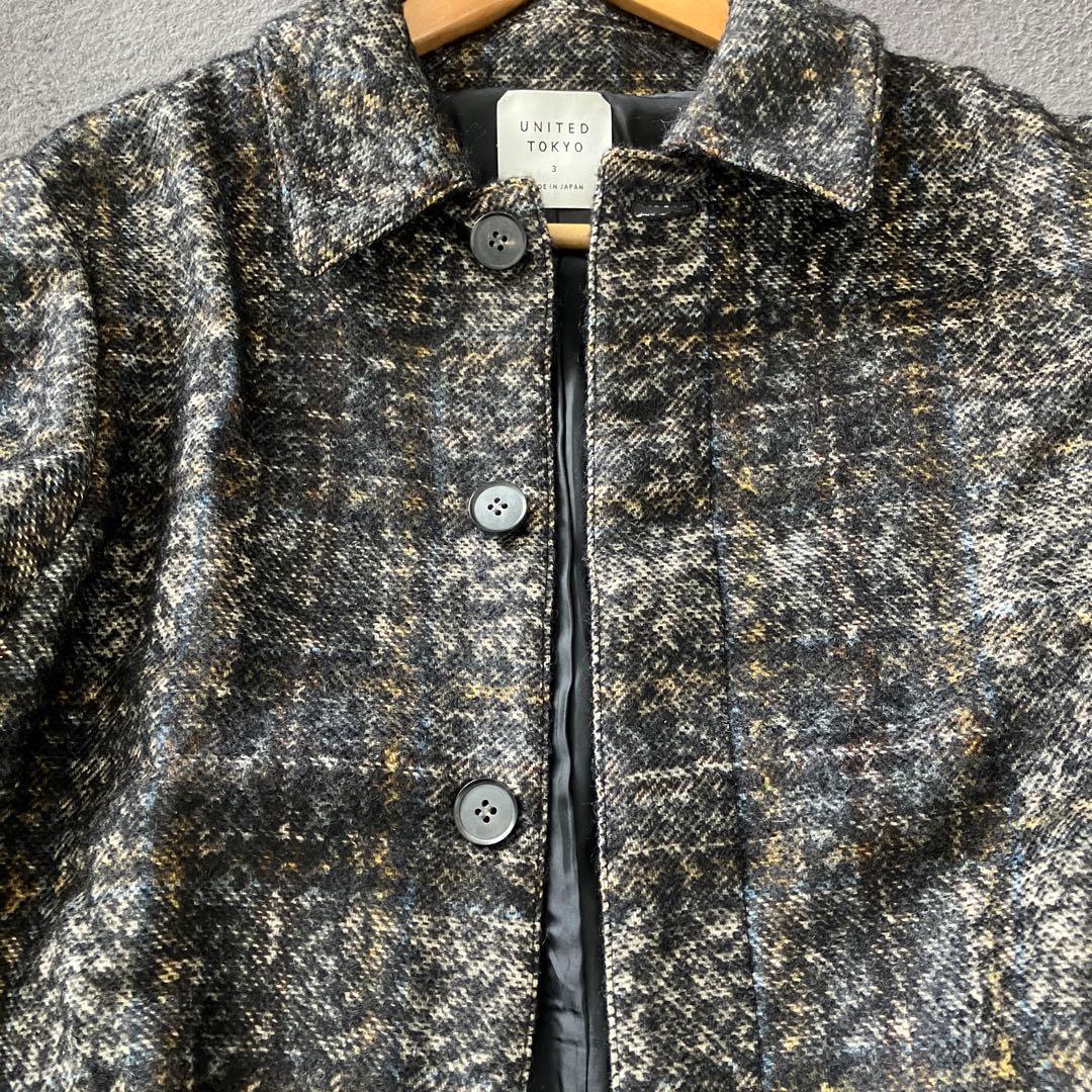 UNITEDTOKYO ステンカラーコート サイズ3 メイドインジャパン