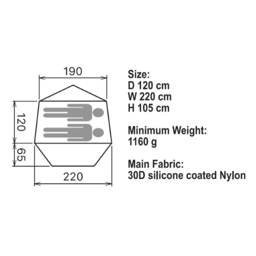 【限定値下げ】 パーゴワークス ニンジャテント ダークベージュ