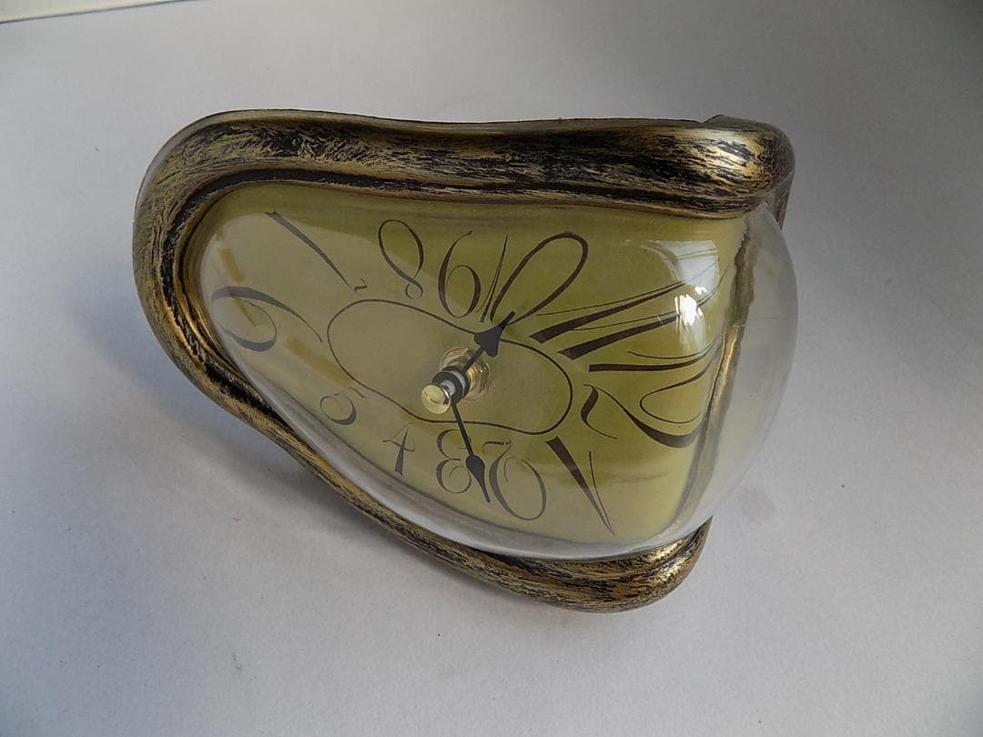 ●ダリ 「柔らかい時計」置き時計/mo-K-75-6123/アンティーク