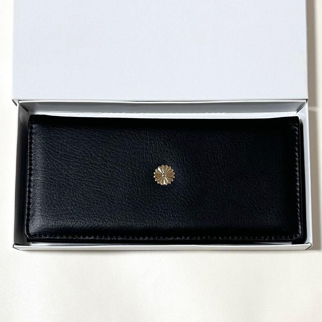 菊紋 財布 本革 黒 ブラック レザー 長財布 皇居菊紋 - メルカリ