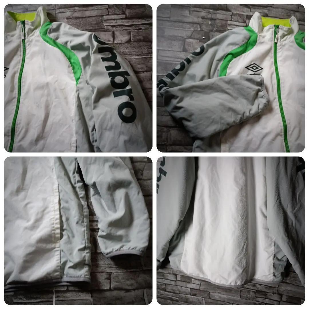 アンブロ ナイロンジャケットセットアップ バイカラー 腕ロゴ 足ロゴ サッカー