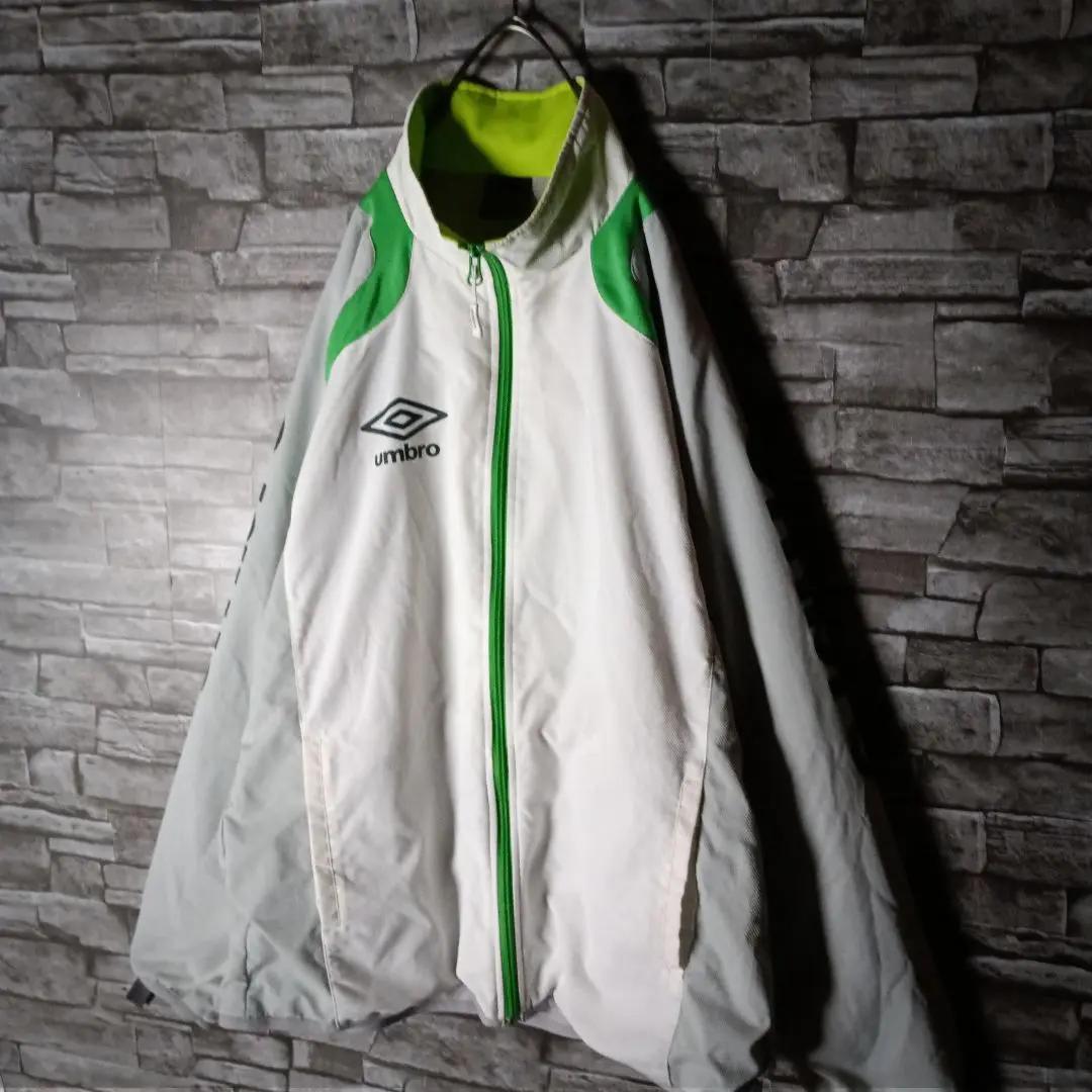 アンブロ ナイロンジャケットセットアップ バイカラー 腕ロゴ 足ロゴ サッカー