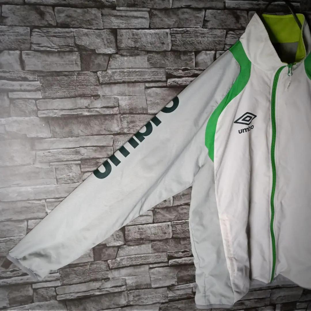 アンブロ ナイロンジャケットセットアップ バイカラー 腕ロゴ 足ロゴ サッカー