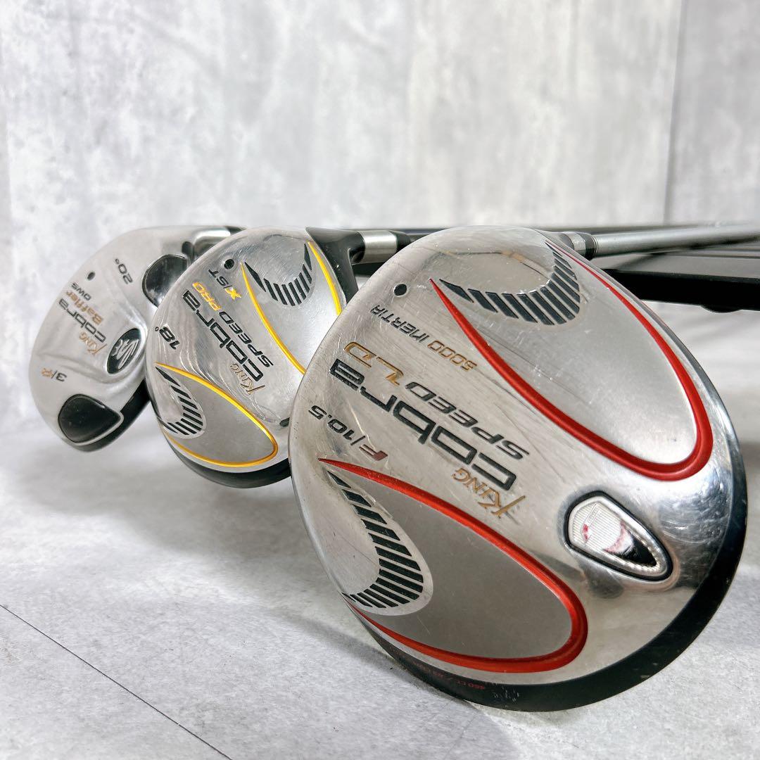 V854 コブラ ゴルフクラブ メンズ フルセット 黒 キャディバッグ