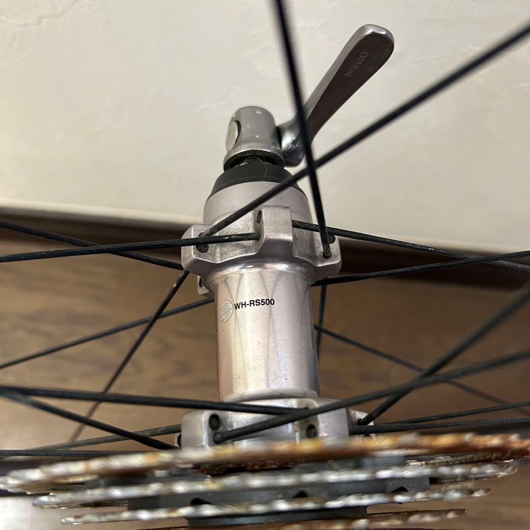 WH-RS500 前後セット チューブレス/クリンチャー アルミ 【ジャンク】