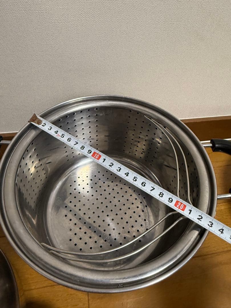 ステンレス 両手鍋 直径26cm 蓋付き　3セット