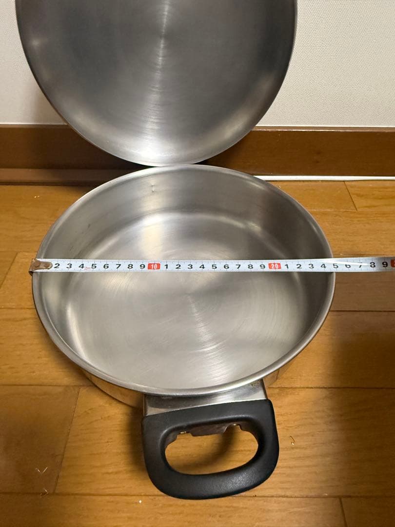 ステンレス 両手鍋 直径26cm 蓋付き　3セット