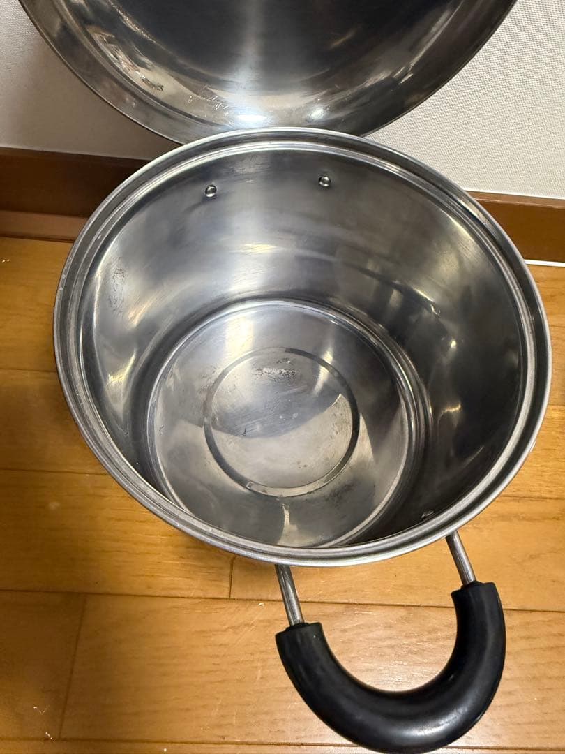 ステンレス 両手鍋 直径26cm 蓋付き　3セット