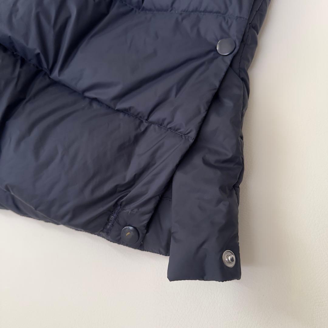 洗える　アディダス　メンズ　ダウン　ベンチコート　ネイビー XL 大きいサイズ