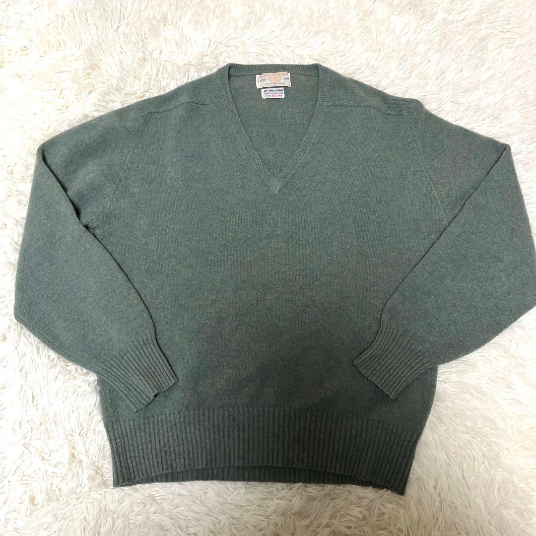 極美品】 90s カシミヤ100% Vネックニット スコットランド製 - メルカリ