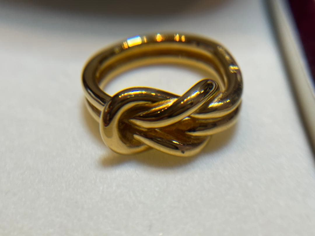 HERMES エルメス アタメ スカーフリング 正規品 ゴールド レディース