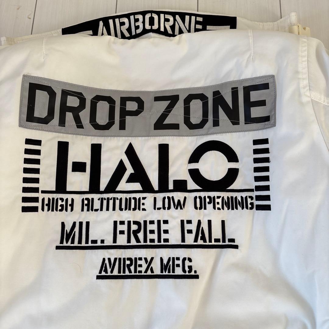 AVIREX HALOフライトジャケット ホワイト XL