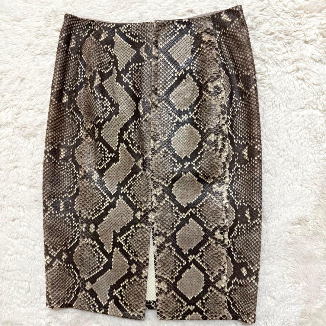 新品 Deuxieme Classe ヘビ革 パイソンレザー タイトスカート38