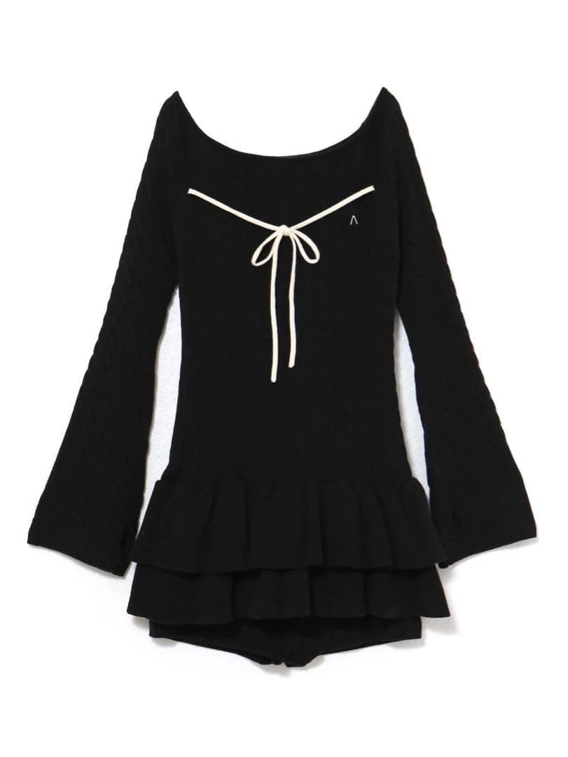 アンドマリー andmary Milky frill mini dress