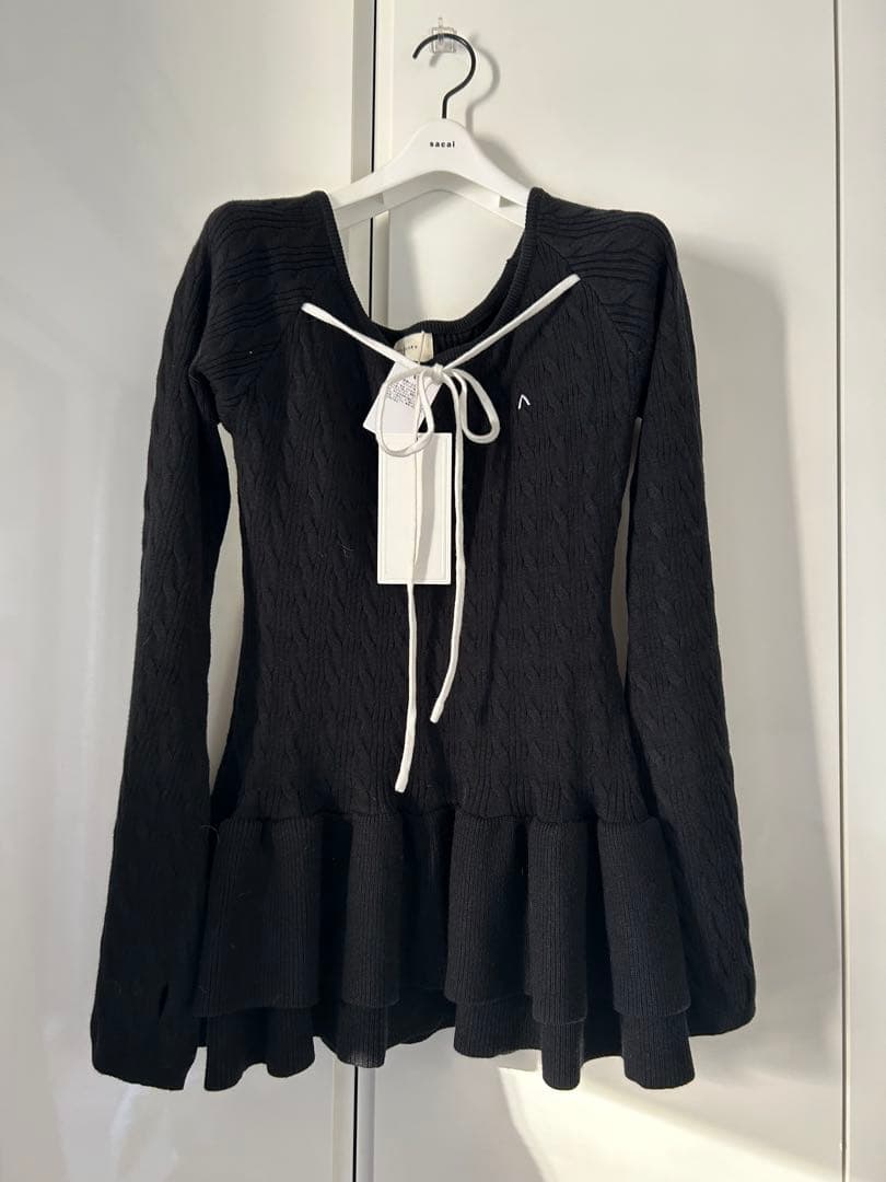 アンドマリー andmary Milky frill mini dress