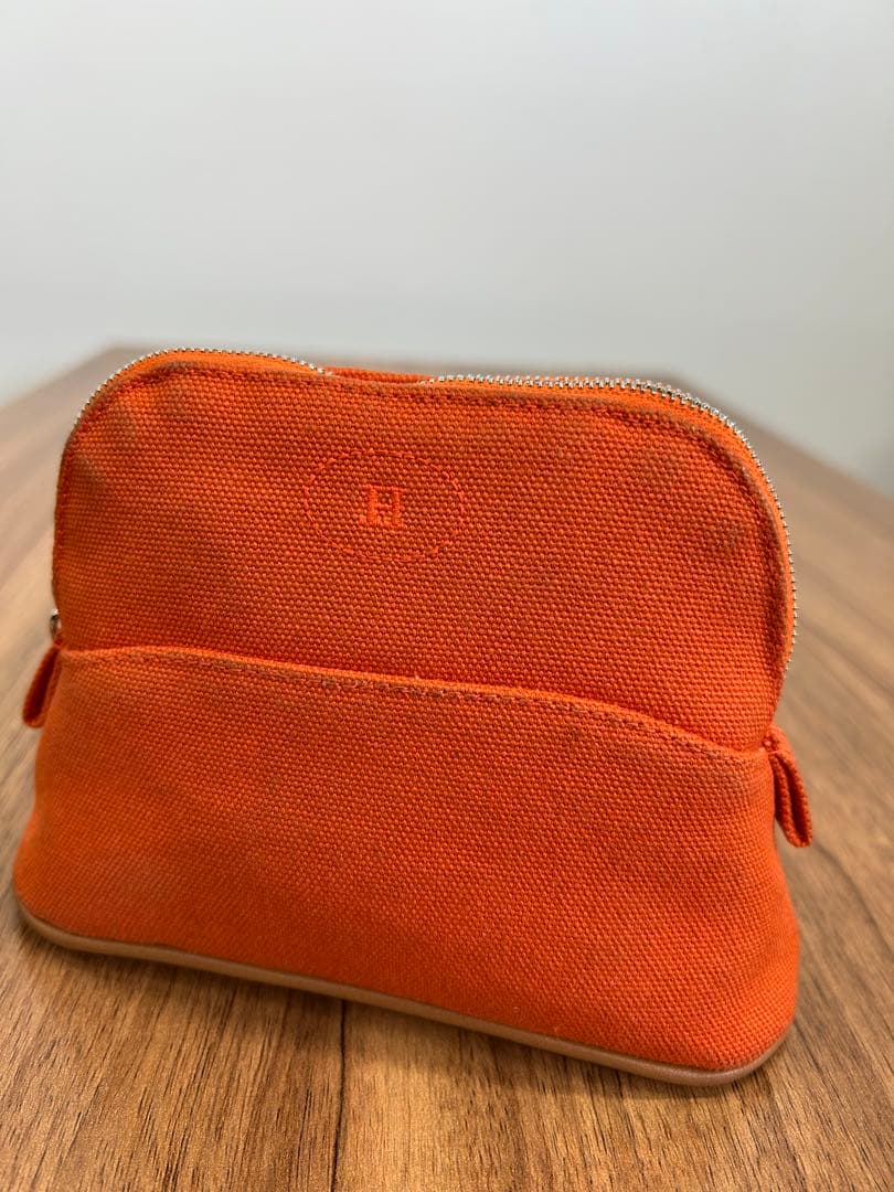 HERMESエルメス ポーチ 《 ボリード 》 ミニミニ　 オレンジ